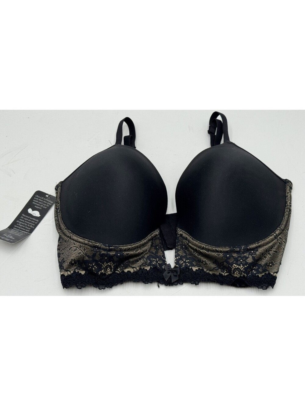 Va Bien Black Marquise Plunge Longline Bra Size 36 E Black Style 2526